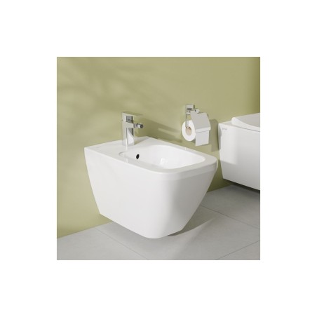VitrA Integra Square Wall Hung Bidet - White | Bidets | Bath