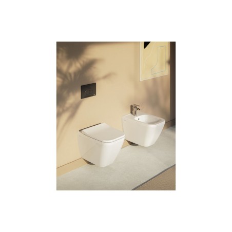 VitrA Integra Square Wall Hung Bidet - White | Bidets | Bath