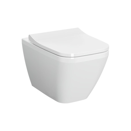 VitrA Integra Square Wall Hung Pan Only - White | Wall Hung