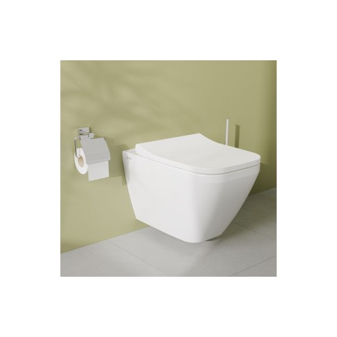 VitrA Integra Square Wall Hung Pan Only - White | Wall Hung