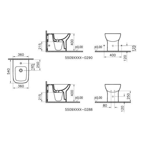 VitrA S20 Back to Wall Bidet - White | Bidets | BathroomKing
