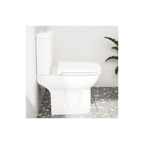 VitrA S20 Rounded Edge Close Coupled Cistern - White | Close