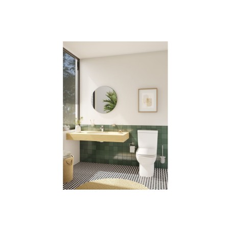 VitrA S20 Rounded Edge Close Coupled Cistern - White | Close