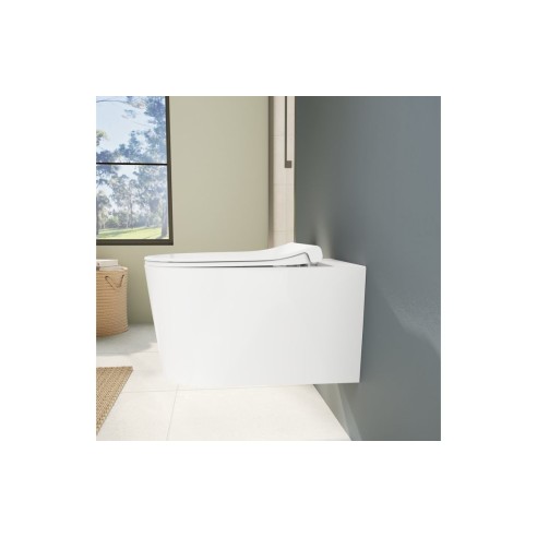VitrA Sonic Flush Soft Close Slim Toilet Seat - White | Toil