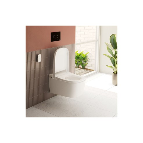 VitrA V-Care Essential Rimless Smart Toilet - White | Back T