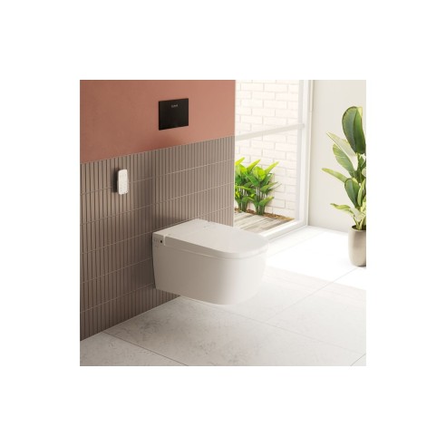 VitrA V-Care Essential Rimless Smart Toilet - White | Back T