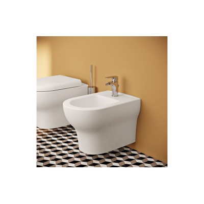 VitrA Zentrum Wall Hung Bidet - White | Bidets | BathroomKin 2