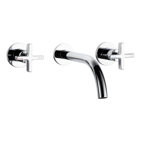 Abode Serenitie Wall Mounted Basin/Bath Mixer - Chrome | Bat