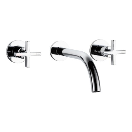 Abode Serenitie Wall Mounted Basin/Bath Mixer - Chrome | Bat