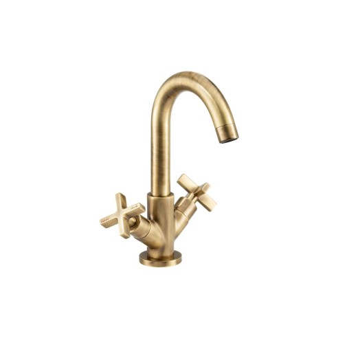 Abode Serenitie Basin Mixer - Antique Brass | Bathroom Taps