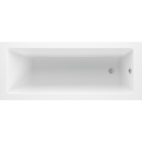 Naples Square Single End SUPERCAST 1700x750x550mm 0TH Bath w