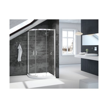 Merlyn Vivid Boost Loft 900mm 2 Door Quadrant | BathroomKing