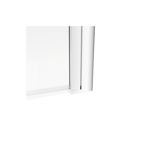 800x1500mm Single Straight Bath Screen (6mm) - Chrome | Bath