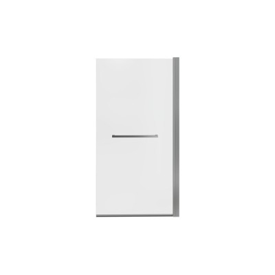 800x1500mm Single Straight Bath Screen w/Rail (6mm) - Chrome 2