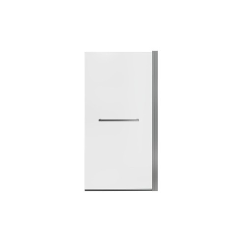 800x1500mm Single Straight Bath Screen w/Rail (6mm) - Chrome