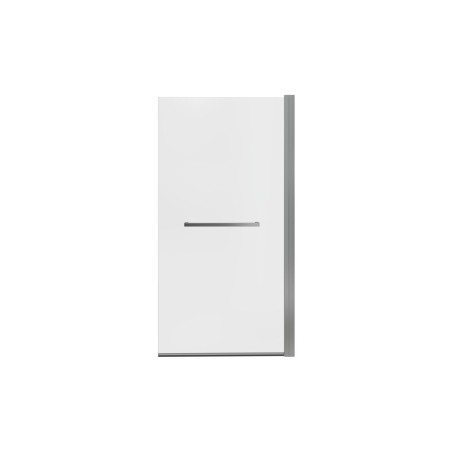 800x1500mm Single Straight Bath Screen w/Rail (6mm) - Chrome