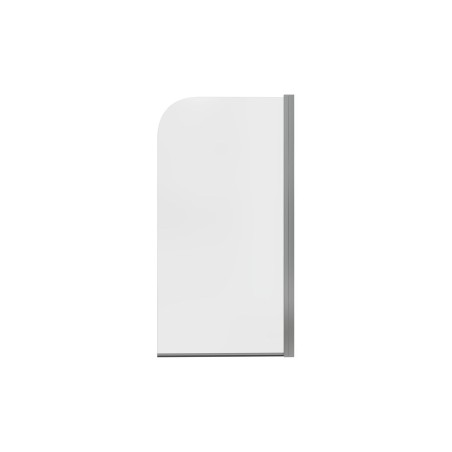 800x1500mm Single Curved Bath Screen (6mm) - Chrome | Bathro