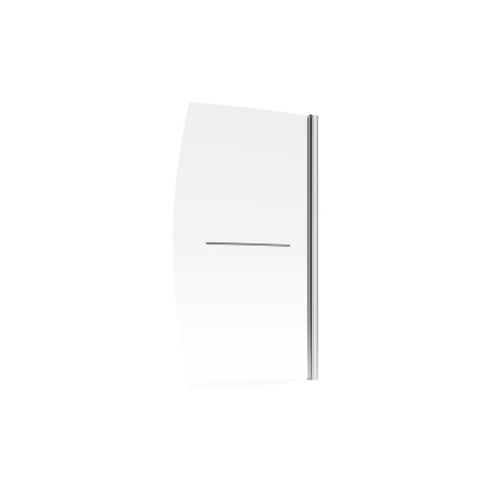 900x1500mm Space Saver Bath Screen (6mm) - Chrome | Bathroom