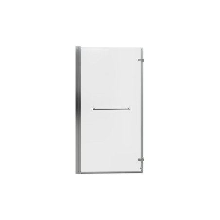 815x1500mm L Shape Bath Screen (6mm) - Chrome | BathroomKing