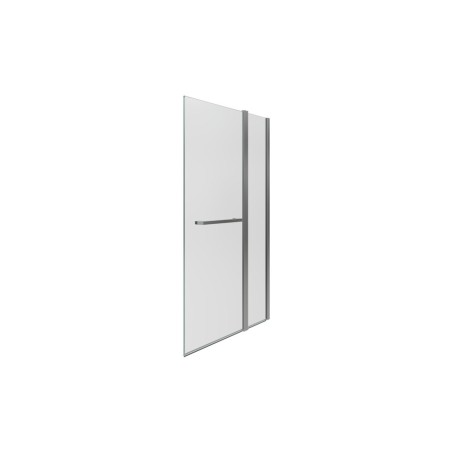1000x1500mm Two Panel Folding Bath Screen (6mm) - Chrome | B