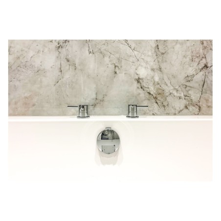 Abode Harmonie Round Bath Filler Panel Valves (Pair) - Chrom