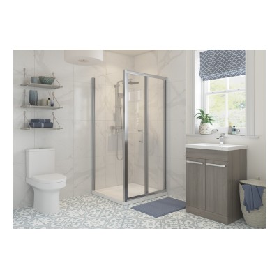 Classic 800mm Side Panel - Chrome | BathroomKing