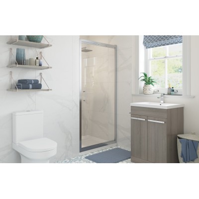 Classic 800mm Pivot Door - Chrome | BathroomKing