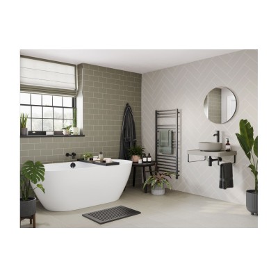 Abode Harmonie Tall Basin Mixer - Matt Black | Bathroom Taps 2