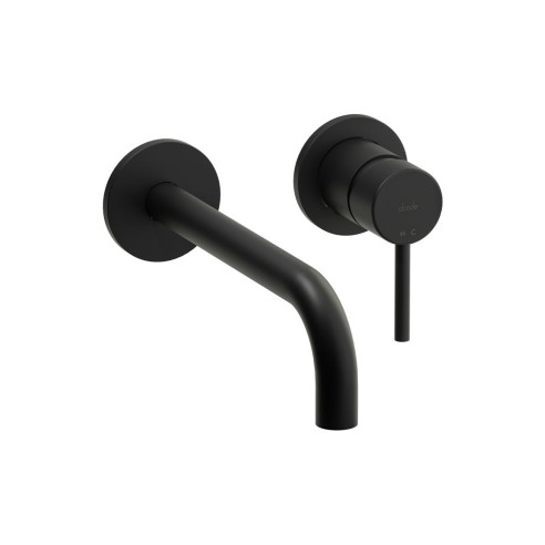 Abode Harmonie Wall Mounted Basin / Bath Mixer - Matt Black