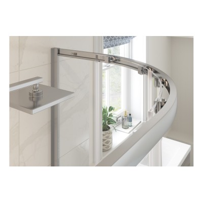 Classic 800mm 2 Door Quadrant - Chrome | BathroomKing 2