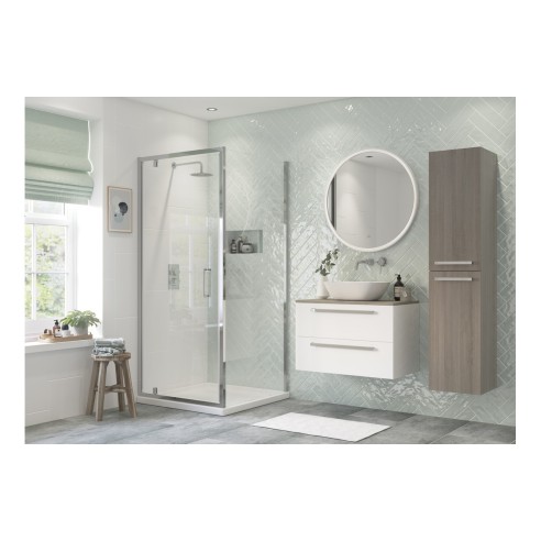 Premium 760mm Side Panel - Chrome | BathroomKing