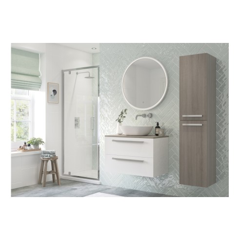 Premium 760mm Pivot Door - Chrome | BathroomKing