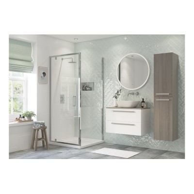 Premium 760mm Pivot Door - Chrome | BathroomKing 2
