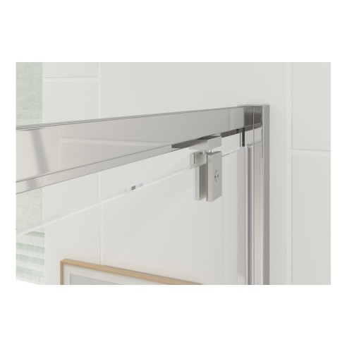 Premium 900mm Pivot Door - Chrome | BathroomKing