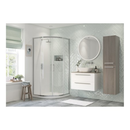 Premium 900mm 2 Door Quadrant - Chrome | BathroomKing