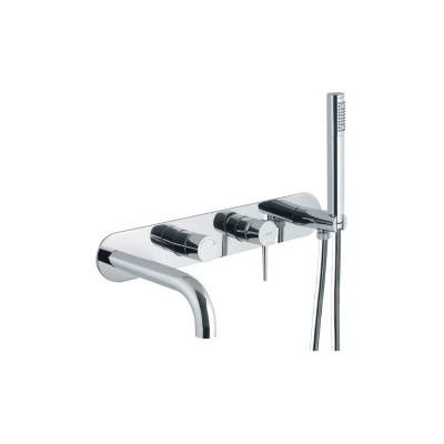 Abode Chao Wall Mounted Bath Shower Mixer - Chrome | Bathroo