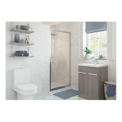 Classic 760mm Infold Door - Chrome | BathroomKing 2