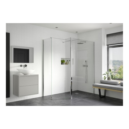 Superior Optional 1950x300x8mm Rotatable Wetroom Panel (Full