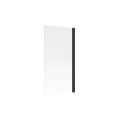 800x1500mm Single Straight Bath Screen (6mm) - Black | Bathr 2