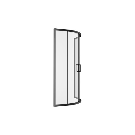 Classic 900mm 2 Door Quadrant - Black | BathroomKing