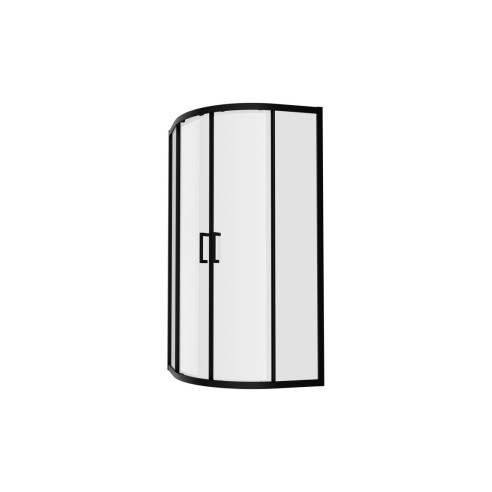 Classic 900mm 2 Door Quadrant - Black | BathroomKing