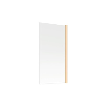 800x1500mm Single Straight Bath Screen (6mm) - Brushed Brass