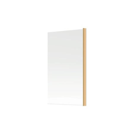 800x1500mm Single Straight Bath Screen (6mm) - Brushed Brass