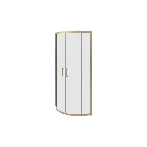 Classic 800mm 2 Door Quadrant - Brushed Brass | BathroomKing