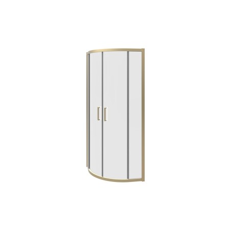 Classic 800mm 2 Door Quadrant - Brushed Brass | BathroomKing