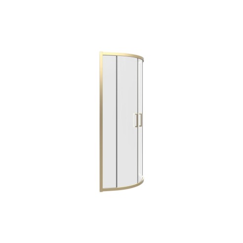 Classic 800mm 2 Door Quadrant - Brushed Brass | BathroomKing