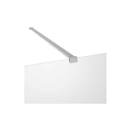 Superior 1000mm Wetroom Panel & Support Bar - Chrome | Bathr