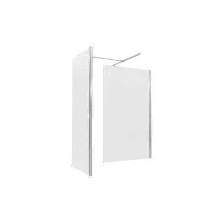 Superior 1200mm Wetroom Panel & Support Bar - Chrome | Bathr