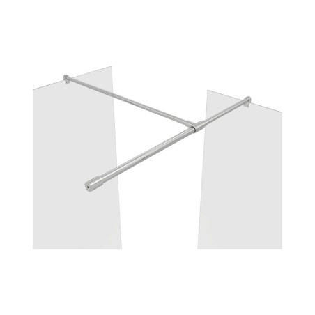 Superior 1200mm Wetroom Panel & Support Bar - Chrome | Bathr