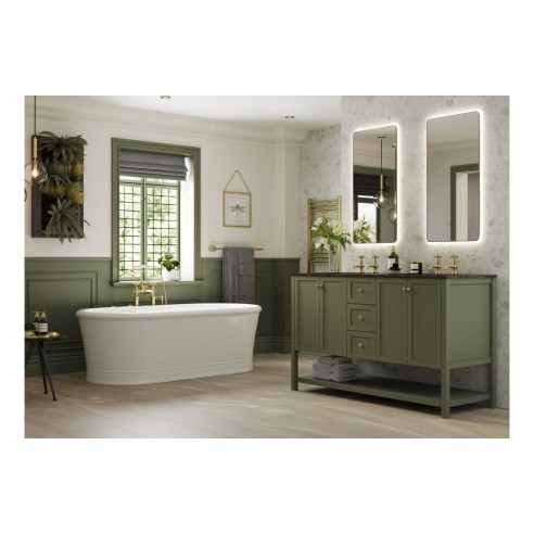 Abode Sentiment Bath Pillar Taps - Chrome | Bathroom Taps |